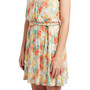 Juniors' Floral-Print Wrap-Style Dress