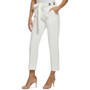 Women's Solid-Color Hardware Tie Pants