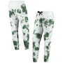 Women's White, Green Green Bay Packers Melody Tie-Dye Jogger Pants