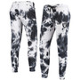 Women's White and Black Las Vegas Raiders Melody Tie-Dye Jogger Pants