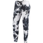 Women's White and Black Las Vegas Raiders Melody Tie-Dye Jogger Pants