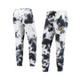 Women's White, Black Boston Bruins Melody Tie-Dye Jogger Pants