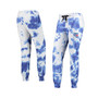 Women's White and Royal New York Rangers Melody Tie-Dye Jogger Pants
