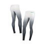 Women's White, Black Oregon Ducks Static Print Ombre Leggings
