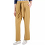 Women's Solid-Color Tie-Front Ankle Pants