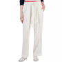 Women's Solid-Color Tie-Front Ankle Pants