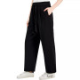 Women's Solid-Color Tie-Front Ankle Pants