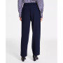 Women's Solid-Color Tie-Front Ankle Pants