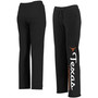 Women's Black Texas Longhorns Sideblock Sweatpants
