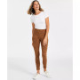 Petite Leopard-Print High-Rise Textured Leggings, Created for Macy's