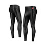 Women's Black Wisconsin Badgers Shine Liquid Leggings