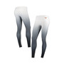Women's White and Black Texas Longhorns Static Print Ombre Leggings