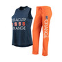 Women's Orange and Navy Syracuse Orange Tank Top and Pants Sleep Set
