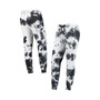 Women's White, Black Philadelphia Eagles Melody Tie-Dye Jogger Pants