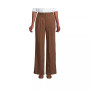Women's High Rise Crisp Poplin Chino Wide Leg Pants