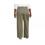 Women's Plus Size High Rise Crisp Poplin Chino Wide Leg Pants