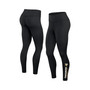 Women's Branded Black Pittsburgh Penguins Wordmark Stacked Leggings