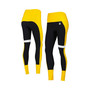 Women's Black, Gold Pittsburgh Steelers Colorblock Tri-Blend Leggings