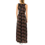 Juniors' Ruffled-Neck Ditsy Maxi Dress