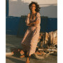 Juniors' Swept Away Printed Midi Dress