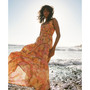 Juniors' Feelin Fine Printed Cotton Maxi Dress