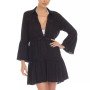 Women's Lace-Inset Button-Front Dress Cover-Up