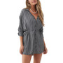 Juniors' Cami Stripe Dress Swim Cover-Up