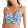 Women's Wildflower Park Ruffle-Strap Bikini Top