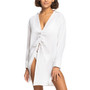 Juniors' Sun And Limonade Tie-Front Swim Dress Cover-Up