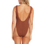Women's Simply Scrunch Low-Back Textured Swimsuit