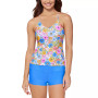 Juniors' Noumea Camisole Tankini Top & Surf Boardshorts