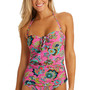 Women's Printed Bandaeu Tankini Top