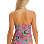 Women's Printed Bandaeu Tankini Top