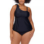 Plus Size Marita One-Shoulder Tankini Swim Top & Matching Bottoms