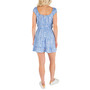 Juniors' Ditzy Daze Printed Front-Tie Ruffled Mini Dress