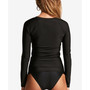 Juniors' Long-Sleeve Rash-Guard Cover-Up