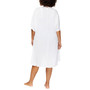 Plus Size Solid Paraiso Twist-Front Swim Dress Cover-Up