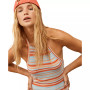 Juniors' Retro Coast Ribbed Halter-Neck Dress