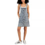 Juniors' Fit and Flare Button-Front Skirtall