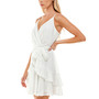 Juniors' Printed Ruffled Fit & Flare Dress
