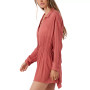 Juniors' Spread-Collar Long-Sleeve Tunic Cover-Up