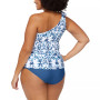 Trendy Plus Size Marita Printed Tankini Top & Bottoms