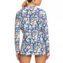 Juniors' Sea Skippin Printed Long-Sleeve Rash Guard
