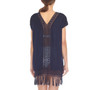 Crochet Fringe Cover-Up Dress