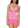 Juniors' Macrame-Back Camisole Tankini Top & Surf Boardshorts
