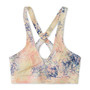 Juniors' Printed Sporty Cross-Back Bikini Top