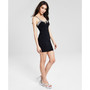 Juniors' Embellished-Neckline Bodycon Dress