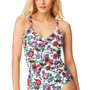 Forget Me Not Ruched Front Tankini Swim Top