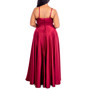 Trendy Plus Size Satin Sleeveless Gown