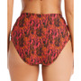 Women's Viper Snakeskin-Print High Rise Cut-Out Swim Bottoms, Created for Macy's